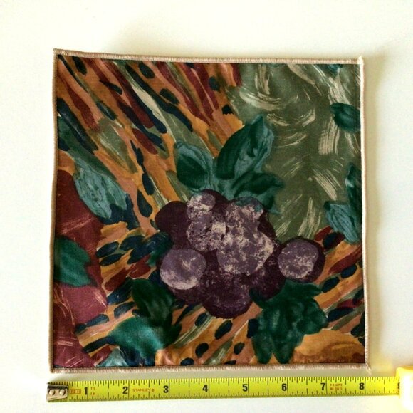 Vintage Set Of 6 John Matouk Fruit Themed Cocktail Napkins - Picture 7 of 7